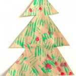 Fork Printed Christmas Tree Craft