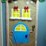 Gingerbread house for door decorating contest at work.