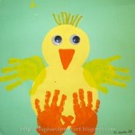 Handprint Baby Chick Craft