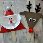 SANTA AND REINDEER PUPPETS
