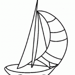 Sailboat coloring
