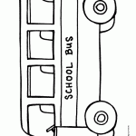 School Bus color page