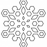 Snowflake Coloring Page For Kids 1
