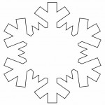 Snowflake Simple-shapes Coloring Pages