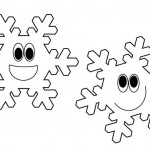 Snowflakes coloring page