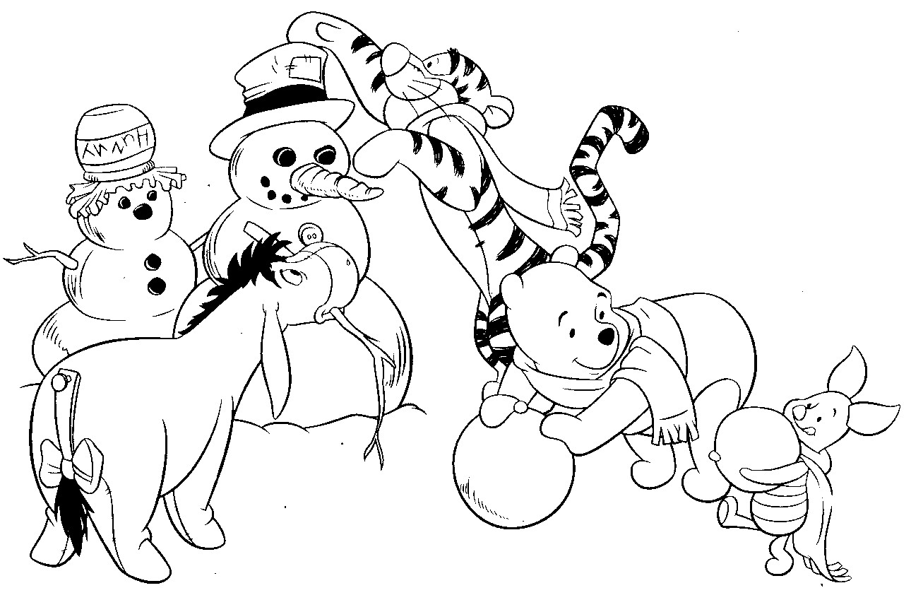 Free Coloring Worksheets Winter 6
