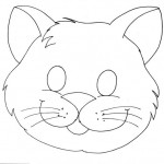 cat mask coloring page (2)