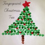 christmas fingerprint crafts for kids tree