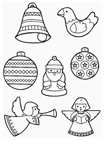 Christmas ornaments coloring pages and sheets | Crafts and ...