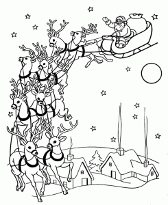 christmas_santa's_reindeer_coloring_pages  (1)
