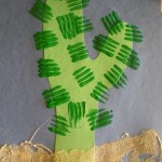 fork painted cactus
