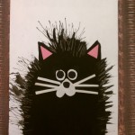 fork painted cat