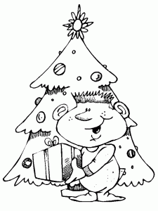 gift coloring page