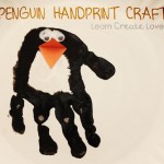 handprint penguin craft
