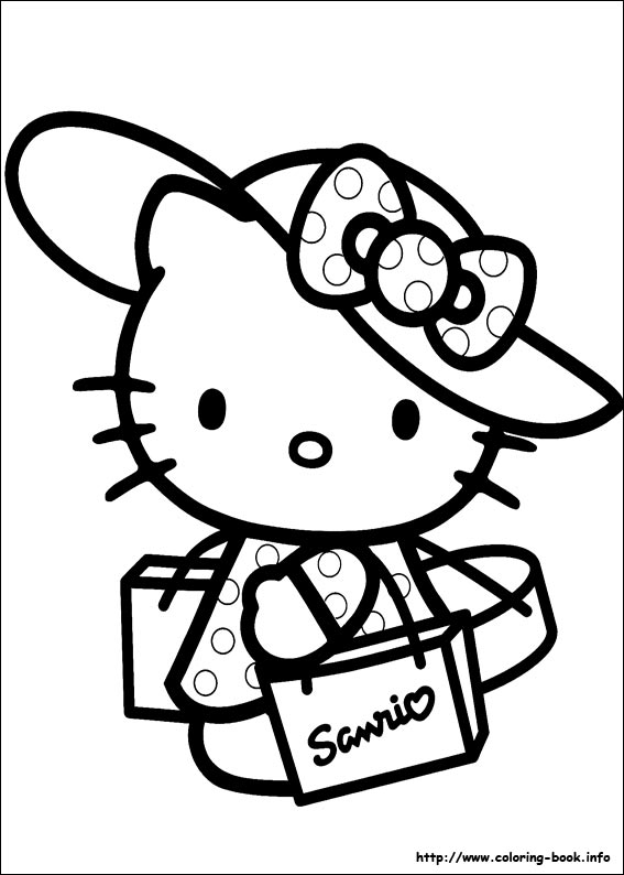 Hello kitty coloring pages | Crafts and Worksheets for Preschool