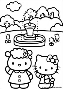 Hello kitty coloring pages | Crafts and Worksheets for Preschool ...