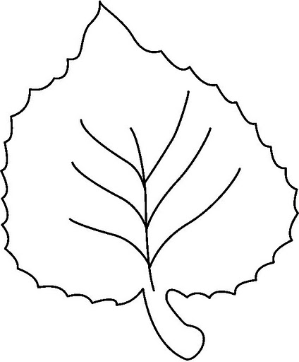 Leaves coloring page part 2 | Crafts and Worksheets for Preschool