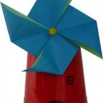 make a windmill with a cup