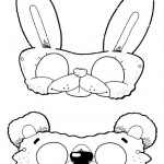 mask coloring page