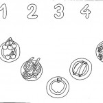 number five 5 coloring and tracing worksheets  (5)