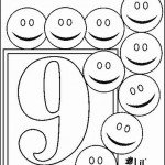 number nine 9 coloring and tracing worksheets  (1)