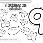 number nine 9 coloring and tracing worksheets  (14)