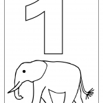 number one tracing and coloring worksheets (1)