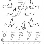 number seven 7 coloring and tracing worksheets (10)