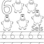 number six 6 tracing and coloring worksheets  (12)