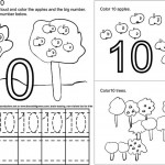 number ten 10 coloring and tracing worksheets  (11)