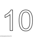 number ten 10 coloring and tracing worksheets  (12)