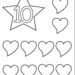 number ten 10 coloring and tracing worksheets  (8)