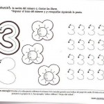 number three coloring and tracing worksheets (37)