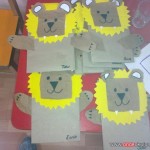paper bag lion craft