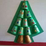 paper cup christmas tree craft