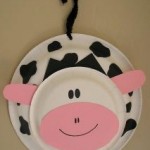 paper plate cow craft for kids