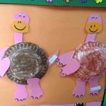 paper plate dinosaur craft