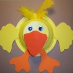 paper plate duck craft for kids