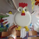 paper plate hen