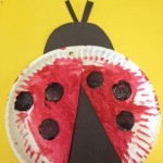 paper plate lady bug craft