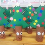 paper roll christmas tree craft