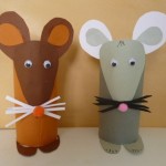 paper roll mouse craft