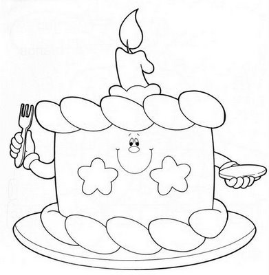 Birthday Cake Coloring Page | Crafts and Worksheets for Preschool