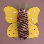 pinecone butterfly