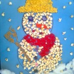 popcorn snowman craft