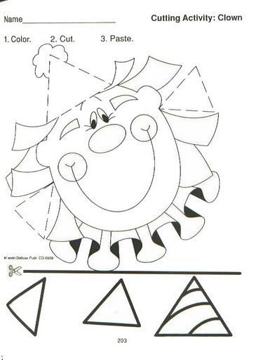 preschool cut paste activities | Crafts and Worksheets for Preschool
