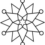simple snowflake coloring pages free printable