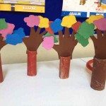 toilet paper roll tree craft