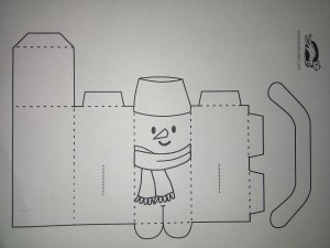 3d snowman craft with template (1)