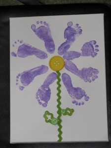 Baby Footprint Flower